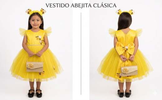 Vestido Vestido Abeja Clásica de abejita para niña