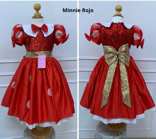 Vestido Vestido Minnie Rojo de Minnie para niña